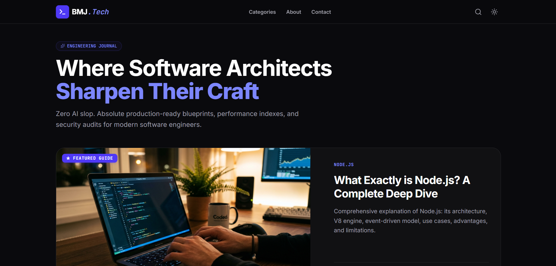 BMJ.Tech — engineering publication for developers
